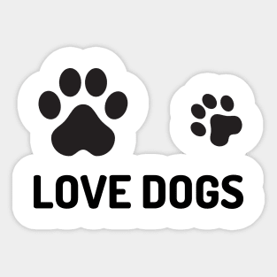 LOVE DOGS Sticker